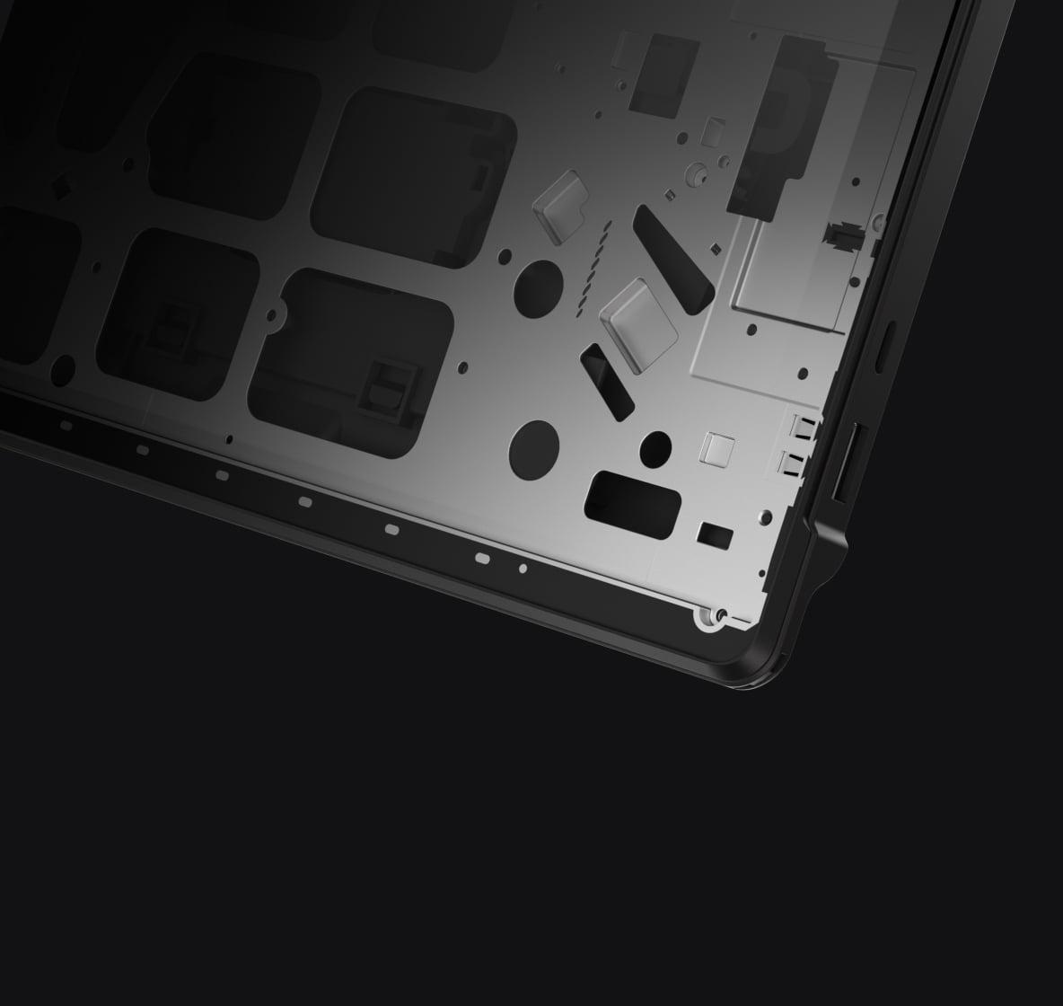 Aluminum-magnesium alloy
frame and incell touchscreen
make it strong yet slim and light.